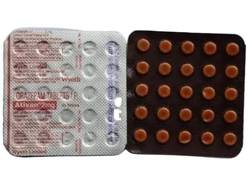 Ativan 2mg medicine packaging