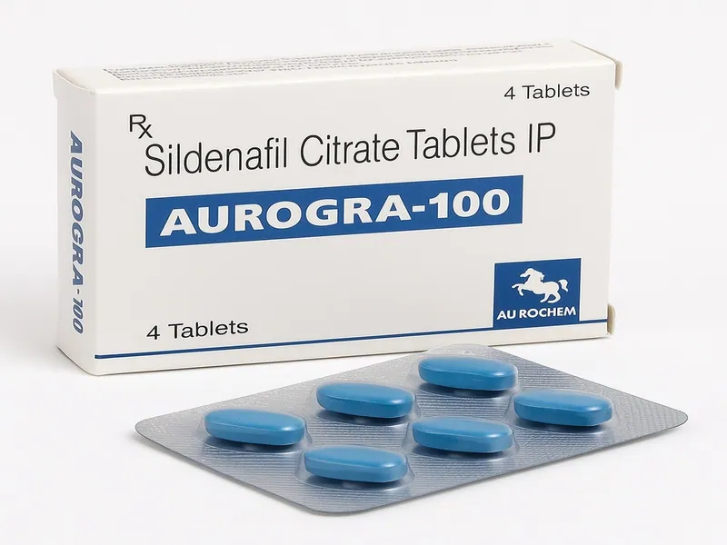 Aurogra 100mg product packaging